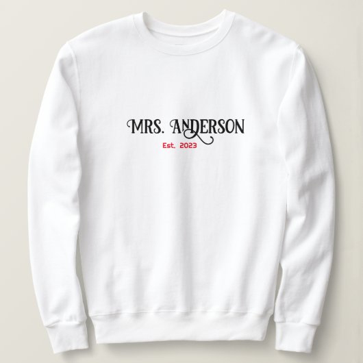 Persoonlijk Geschenk voor de Bruid, Bruiloft Gesch Trui (Design voorkant)