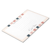 Persoonlijk Geschenk voor de Leraar Van het Bureau Notitieblok (Schuin)