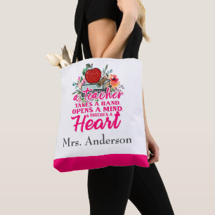 Persoonlijk Geschenk Voor Docent 'Een Leraar Neemt Tote Bag