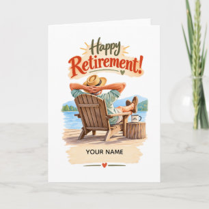 Persoonlijk Geschenk voor Gepensioneerden Kaart