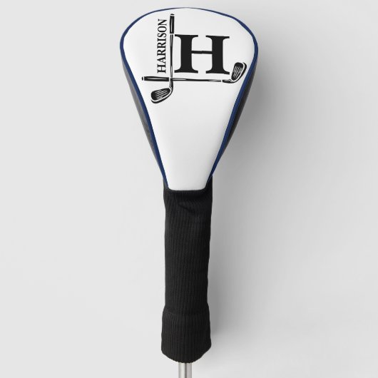 Persoonlijk geschenk voor golfliefhebbers golfheadcover (Voorkant)