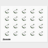 Persoonlijk geschenk voor moeder van de bruidegom ronde sticker (Vel)