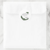 Persoonlijk geschenk voor moeder van de bruidegom ronde sticker (Tas)