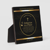 Persoonlijk geschenk voor pas gewijde pastor fotoplaat (Voorkant)