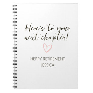 Persoonlijk geschenk voor pensionering volgend hoo notitieboek