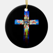 Persoonlijk geschenk voor priesterwijding jubileum keramisch ornament (Voorkant)
