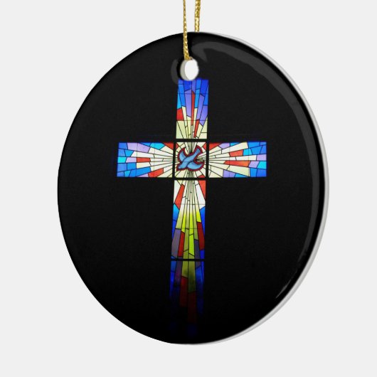 Persoonlijk geschenk voor priesterwijding jubileum keramisch ornament (Links)