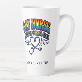 Persoonlijk geschenk voor regengboog trots voor ho latte mok