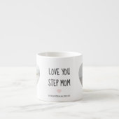 Persoonlijk Geschenk voor Stiefmoeder Espresso Kop (Voorkant)