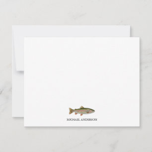 Persoonlijk Geschenk voor Visliefhebber – Forel Vi Notitiekaartje