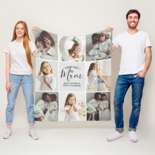 Persoonlijk Geschreven Liefs Moeder 8-Foto's Fleece Deken