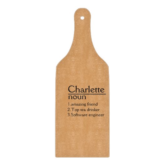 Persoonlijk gesneden snijplank Huwelijk Charcuteri (Voorkant)