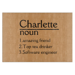 Persoonlijk gesneden snijplank Trouw Charcuterie S