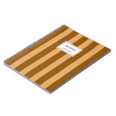 Persoonlijk gestreept notitieboek journaal (Linkerzijde)
