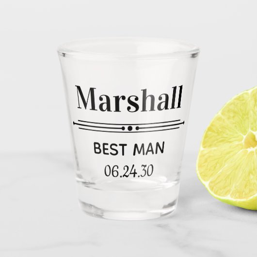 Persoonlijk Getuige Shot Glas (Voorkant)