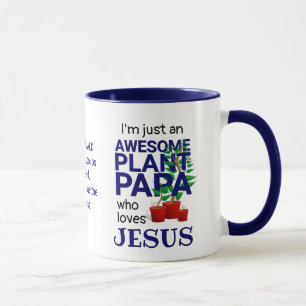 Persoonlijk GEWELDIGE PLANT PAPA LOVES JESUS Mok