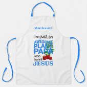 Persoonlijk GEWELDIGE PLANT PAPA LOVES JESUS Schort (Voorkant)