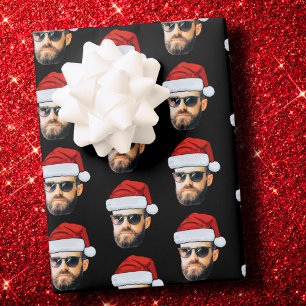 Persoonlijk Gezicht Kerstman Hoed Cadeaupapier, Gr Inpakpapier Vel