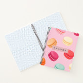Persoonlijk Gezoete Pastel Macaron Genoegen Notitieboek (Binnen)