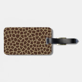 Persoonlijk Giraffe afdrukken Bagagelabel (Achterkant horizontaal)