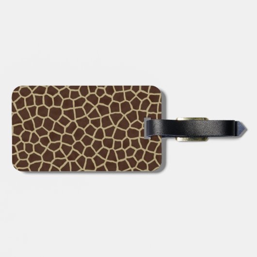 Persoonlijk Giraffe afdrukken Bagagelabel (Achterkant horizontaal)