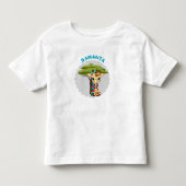 Persoonlijk Giraffe Peuter T-Shirt (Voorkant)