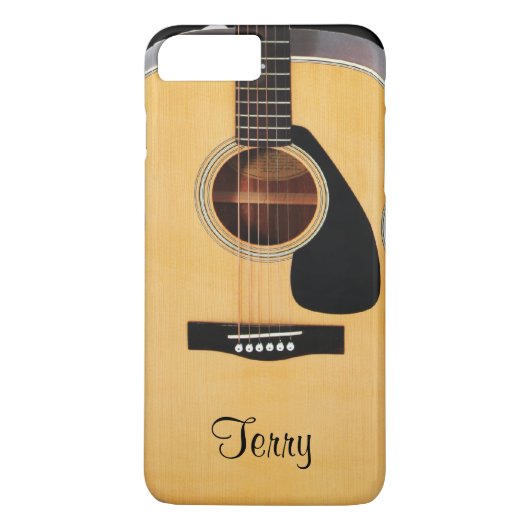 Persoonlijk gitaar Guitar iPhone 7 Plus Hoesje (Achterkant)