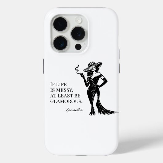 Persoonlijk glamour stijl citaat ontwerp  Case-Mate iPhone case (Achterkant)