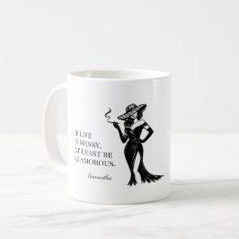 Persoonlijk glamour stijl citaat ontwerp koffiemok