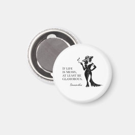 Persoonlijk glamour stijl citaat ontwerp magneet