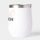 Persoonlijk glazen wijnglas voor buiten (Links)