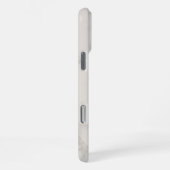 Persoonlijk glinsterend stoffig zwart en wit marme iPhone hoesje (Rechterkant)