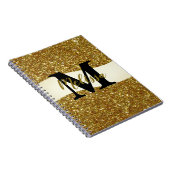 Persoonlijk glitter notitieboek (Rechterzijde)