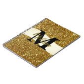 Persoonlijk glitter notitieboek (Linkerzijde)