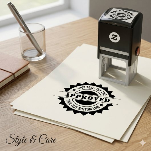 Persoonlijk Goedkeuringsstempel Zelfinkend Stempel