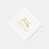 Persoonlijk Gold Beste Dag Overdag Weddenschap Servet (Hoek)