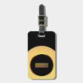 Persoonlijk Gold Monogrammed Letter I Bagagelabel (Voorkant verticaal)