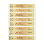 Persoonlijk Gold Santa Claus Return-adres (Vel)