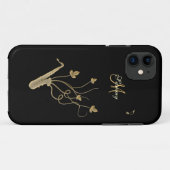 Persoonlijk Gold Saxophone iPhone 5 Hoesje (Achterkant (horizontaal))