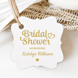 Persoonlijk Gold Wedding-Vrijgezellenfeest Bedankjes Labels