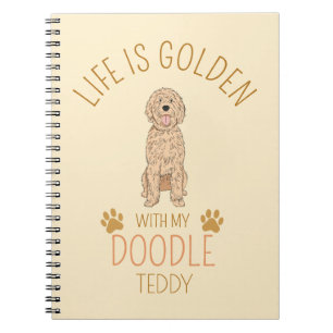 Persoonlijk Golden Doodle-notitieboek met huisdier Notitieboek