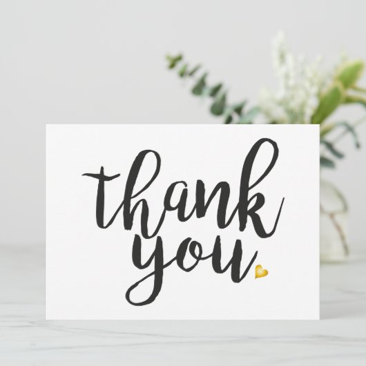 Persoonlijk Golden Heart Bedankt (Staand voorkant)