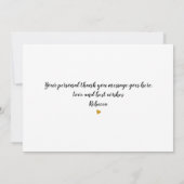 Persoonlijk Golden Heart Bedankt (Achterkant)