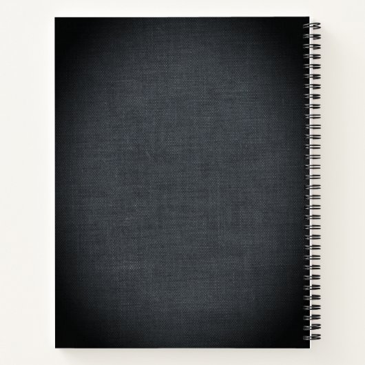 Persoonlijk Golden Initialen Notitieboek (Achterkant)