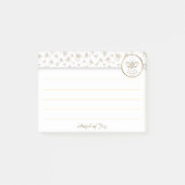 Persoonlijk: Golden Kerstmis "Angel of Joy" Post-it® Notes (Voorkant)