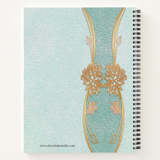 Persoonlijk Golden Mint Journal-Notitieboek Notitieboek (Achterkant)