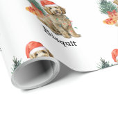 Persoonlijk Goldendoodle Inpakpapier Cadeauverpakk (Rol Hoek)