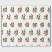 Persoonlijk Goldendoodle Inpakpapier Cadeauverpakk (Vlak)