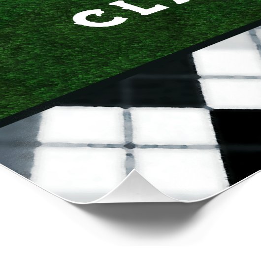 Persoonlijk Golf-Afstuderen Perfect Poster (Hoek)