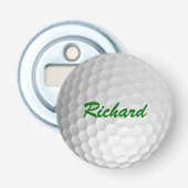Persoonlijk Golf Ball Button Flesopener (Voorkant)